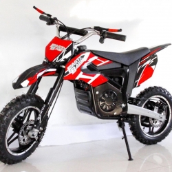 Детский электромотоцикл GreenCamel Питбайк DB400, 48V 1200W R14 быстросъемная батарея